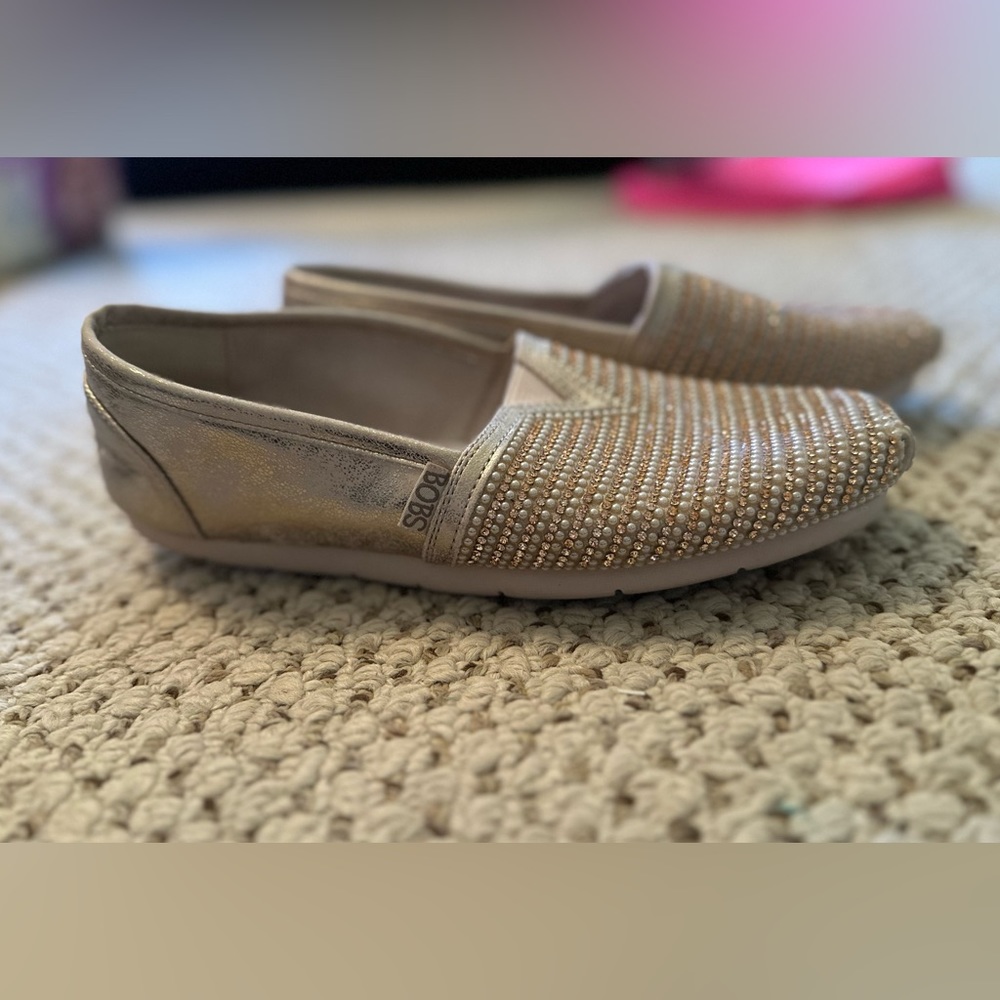 Bobs memory foam sparkly shoes